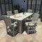 Highwood Usa Lehigh 7pc Rectangular Counter Height Outdoor Patio Furniture Dining Set 84 x 42 AD-ST7LH2CO5BA-HGR - alternate 2